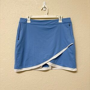 Peter Millar Women’s Golf Skirt Skort UPF 50+ Athletic Blue Pockets Size XL
